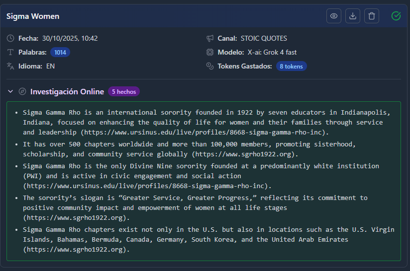 Sistema de investigación online automática que busca información en tiempo real